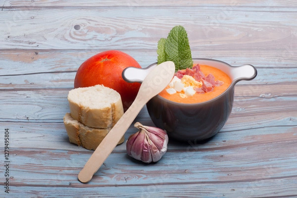 Obraz Andalusian salmorejo, perfect for vegans