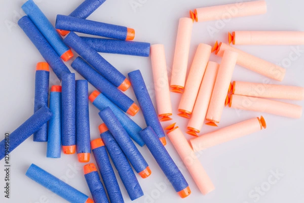 Obraz blue and orange bullets