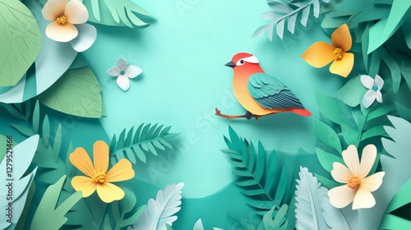 Fototapeta "Framing Nature’s Beauty: A Window to Serenity"