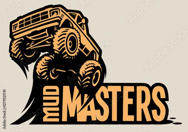 Fototapeta Monster Truck Logo