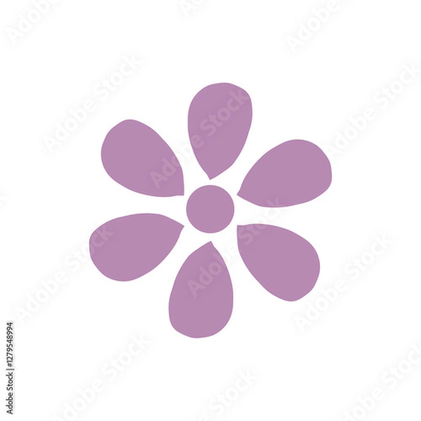 Obraz pink flower vector illustration