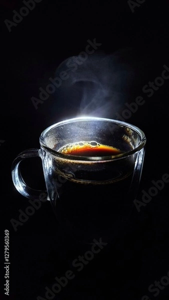 Fototapeta The inviting aroma of freshly brewed coffee fills the air as the warm cup nestles in your hands. Each sip delivers the perfect balance of flavor and comfort, awakening the senses and refreshing your e
