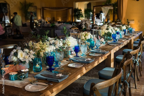 Fototapeta Elegant Event Table Setup 