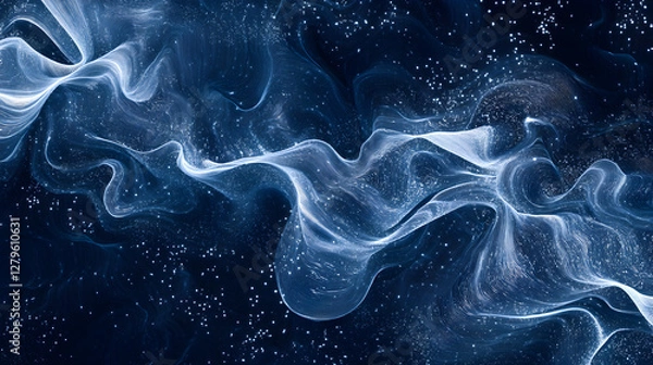 Fototapeta Abstract Cosmic Swirl with Stars