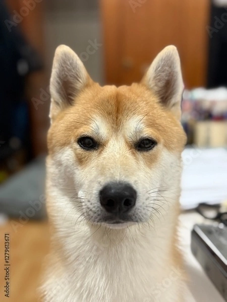Fototapeta un perro muy concentrado