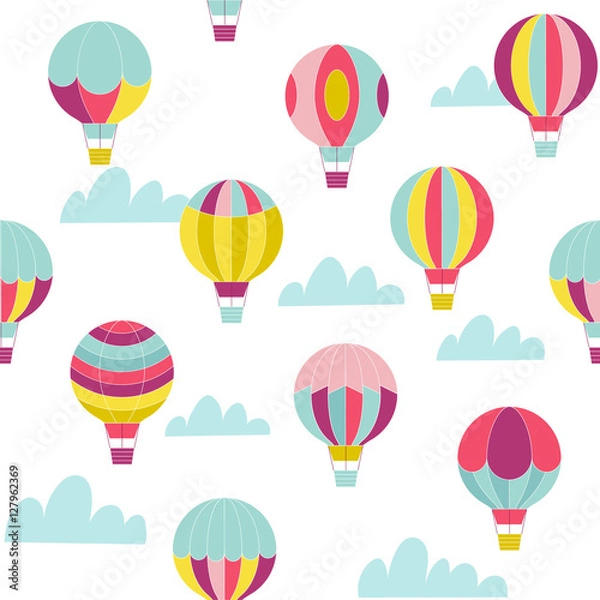 Obraz Hot air ballon pattern