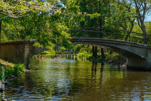 Obraz Kayaking in Boston