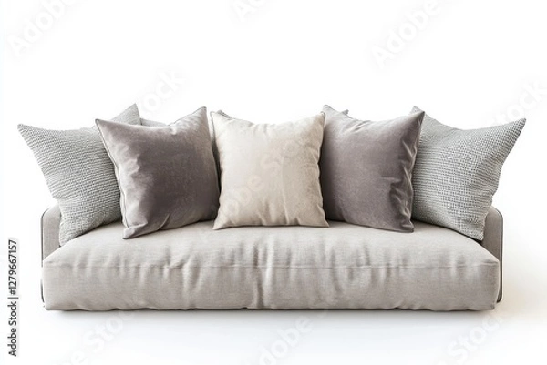 Fototapeta Cushions are soft cozy attractive and tidy
