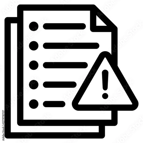 Fototapeta Incident Report Icon Element For Design