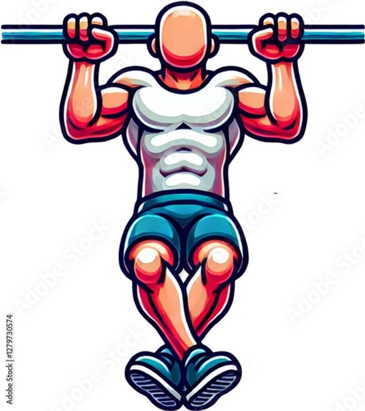 Obraz bodybuilder with dumbbell