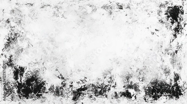 Fototapeta Monochromatic Abstract Texture: A Study in Black and White