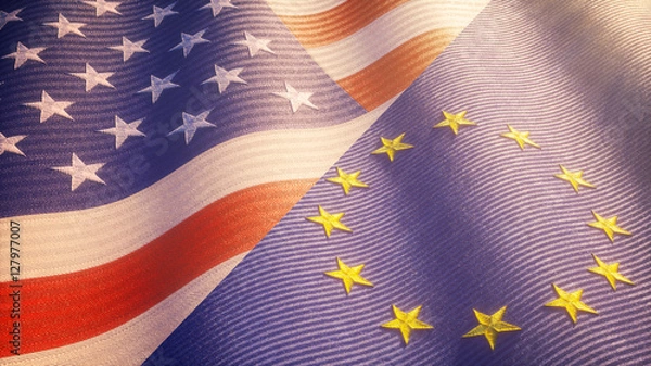 Fototapeta USA EU Relations