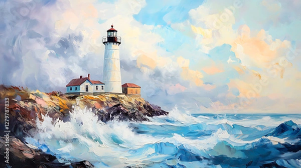 Obraz lighthouse on the coast