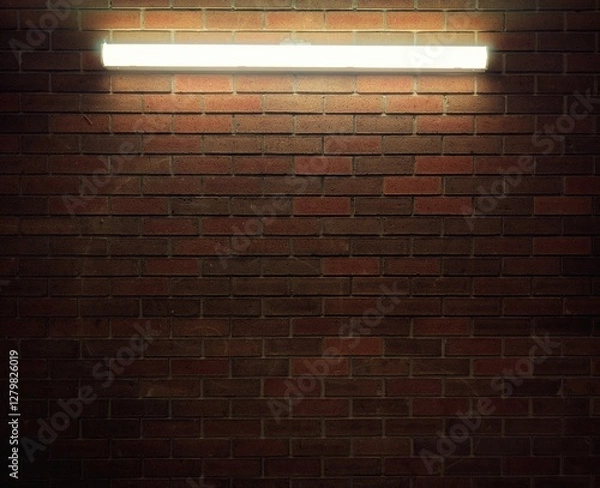 Obraz old brick wall with light 