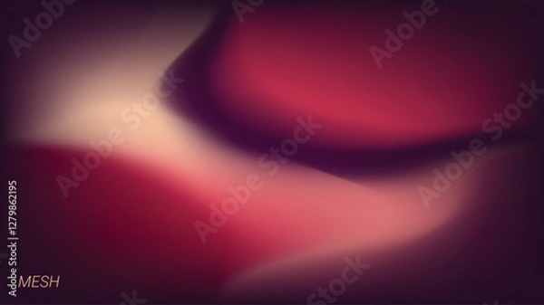 Fototapeta Abstract Vector Background with Gradient Mesh in Pink, Purple, and Maroon Colors