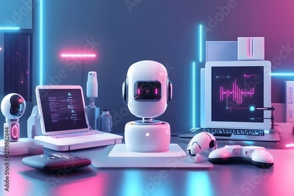 Obraz Artificial intelligence in life, Generative AI