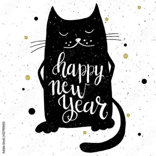 Obraz Christmas card template.