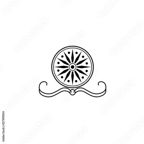 Fototapeta simple mandala vector