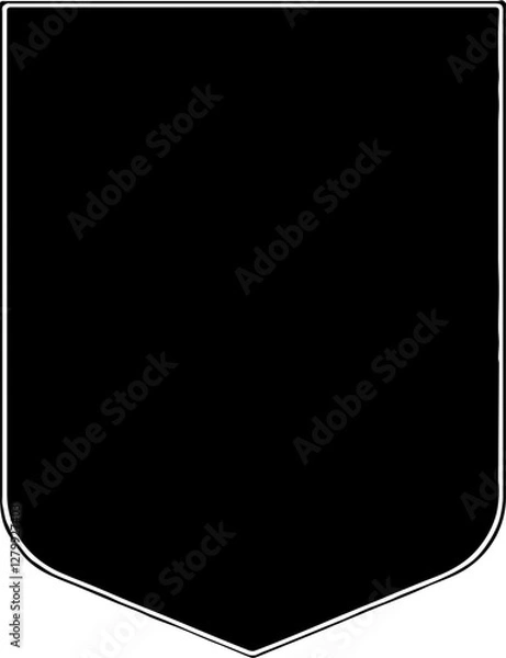 Obraz black and white frame crest