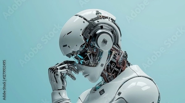 Fototapeta AI Ethics Reporting Assistant, streamlined tool for generating insightful reports on ethical considerations in AI projects, featuring sleek visuals in a minimalist and uncluttered environment