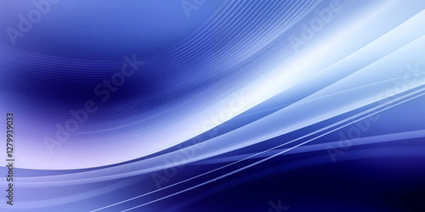 Obraz A smooth gradient of blue and violet shades creating a serene background.