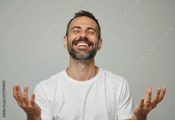 Fototapeta a smiling happy man