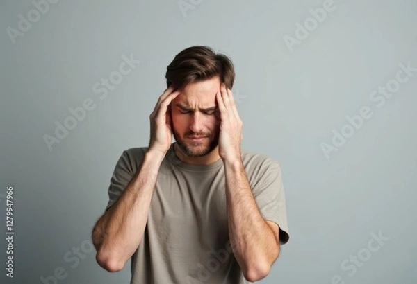 Obraz man with headache
