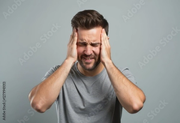 Obraz man with headache