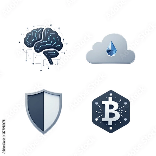 Obraz cloud computing security concept