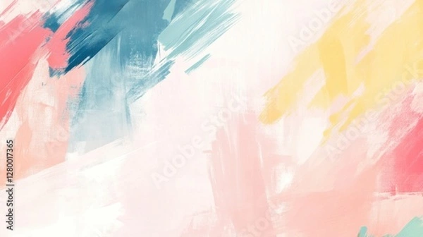 Fototapeta Abstract Colorful Brush Strokes Background for Creative Projects