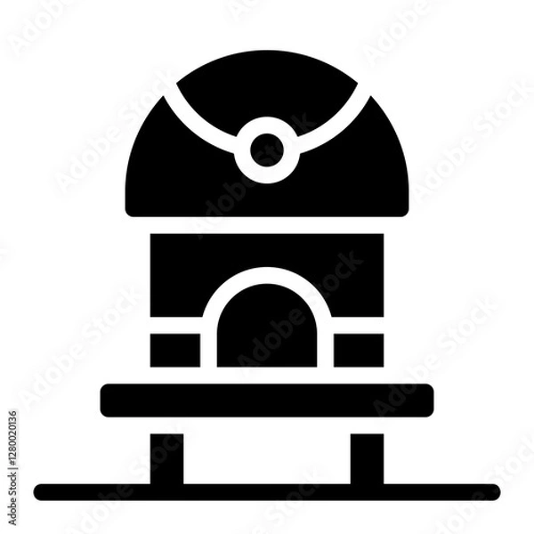 Obraz Cottage Solid Icon