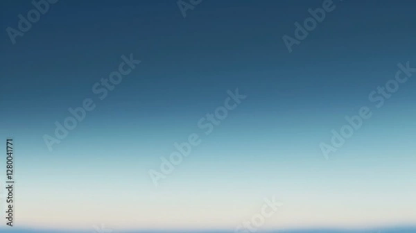 Obraz Blue Sky Gradient with Blurry Horizon