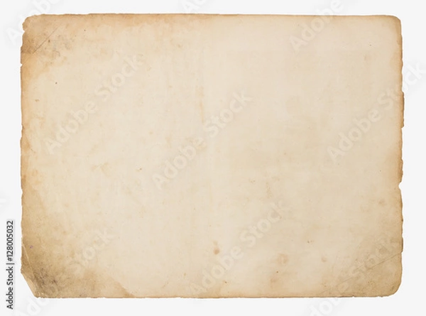 Obraz Stary papier na białym tle na białym tle