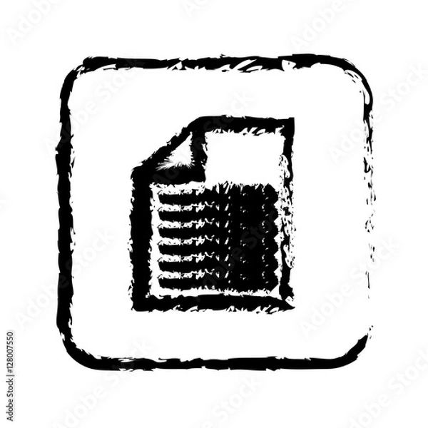Fototapeta Document paper report icon vector illustration graphic design