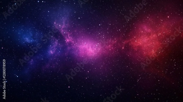 Fototapeta Vibrant cosmic nebula with stars in deep space