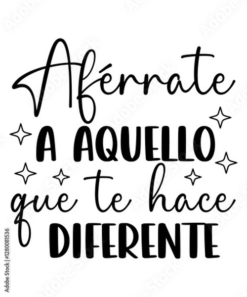 Obraz Afrate a aquello que te hace diferente INSPIRATIONAL SVG Tshirt Front Designs