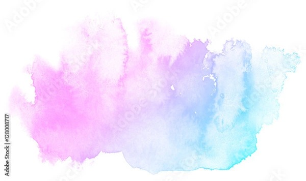 Obraz Abstract pink watercolor on white background.This is watercolor splash.It is drawn by hand.