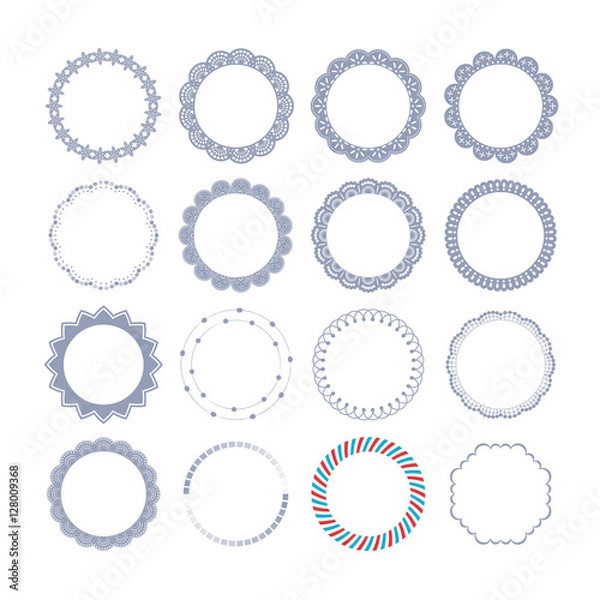 Fototapeta まるフレームセット05