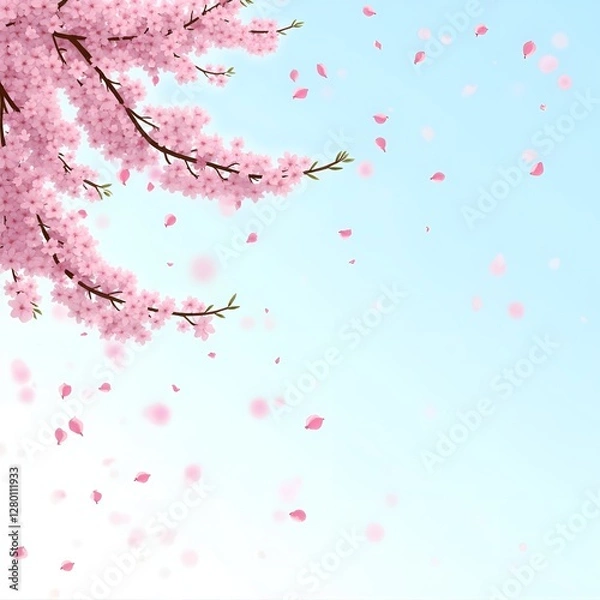 Obraz Cherry blossom background