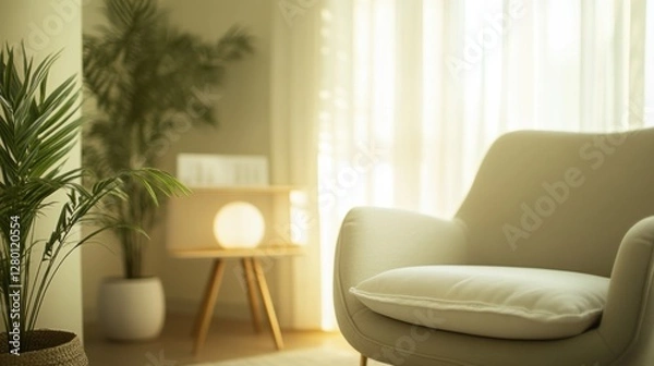 Fototapeta Nerve therapy session in a serene clinic setting with a professional therapist. Featuring pain relief and comfort