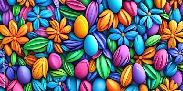 Fototapeta easter magic eye stereogram 