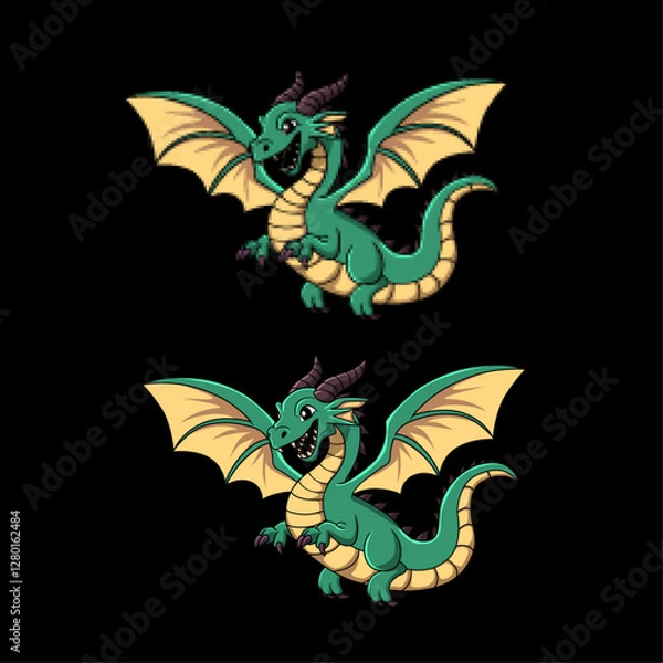 Obraz Dragon vector