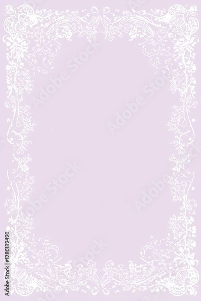 Obraz Decorative lace border background poster template