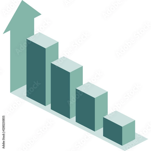 Obraz Bar Chart Illustration