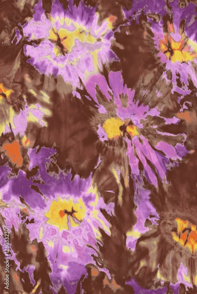 Obraz watercolor flowers background