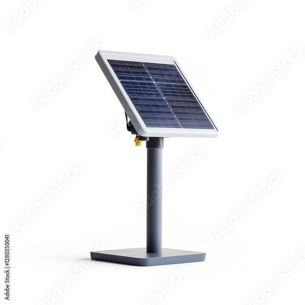 Fototapeta Solar Panel Display with Landscape Image and Indicators: A Model Representing Renewable Energy Technology