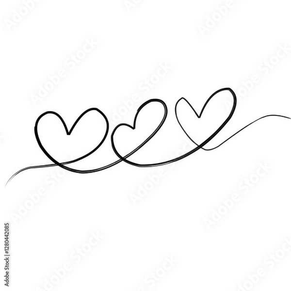 Fototapeta heart on shape