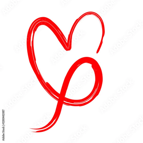 Fototapeta red heart symbol