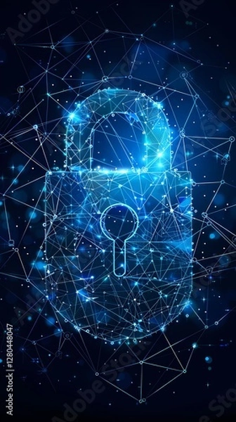 Fototapeta Digital Technology Cyber security Digital technology poster background