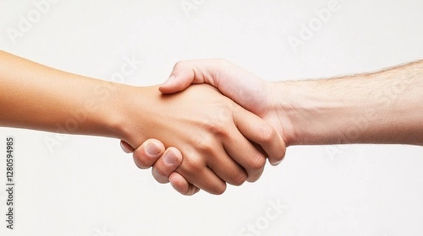 Fototapeta Close-Up Hands Coming Together in Gesture of Agreement or Unity